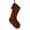 Dark Brown, variant on Quilted Velvet Christmas Stocking, Large Bow Decor Xmas Stocking, Farmhouse Neutral Christmas Stockings for Fireplace Mantel Holiday Home Decor