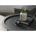 thumbnail image 7 of Kate and Laurel Razza Modern Round Metal Coffee Table, 28 x 28 x 15, Black, Stamped Metal Table For Storage and Display, 7 of 7