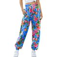 thumbnail image 4 of Pantalones de chándal Gibobby para mujer con estampado inferior Azul XL, 4 of 5