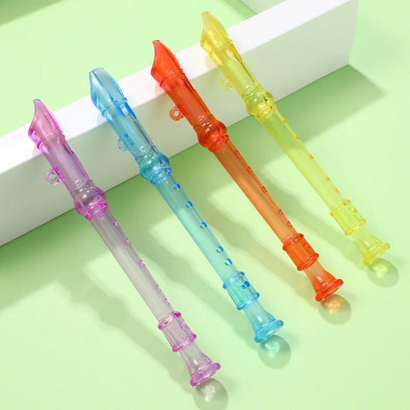 Topbathy 12 Pcs Musical Flutes For Children Plastic Design Sound Production For Educational Events