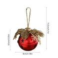 thumbnail image 3 of InsCrazy Christmas Bells Christmas Indoor Decorations 3.3in Big Bellss Atmospheres Layout Christmas Tree Creatives Pines Cones Red Fruit Bells Pendant, 3 of 5