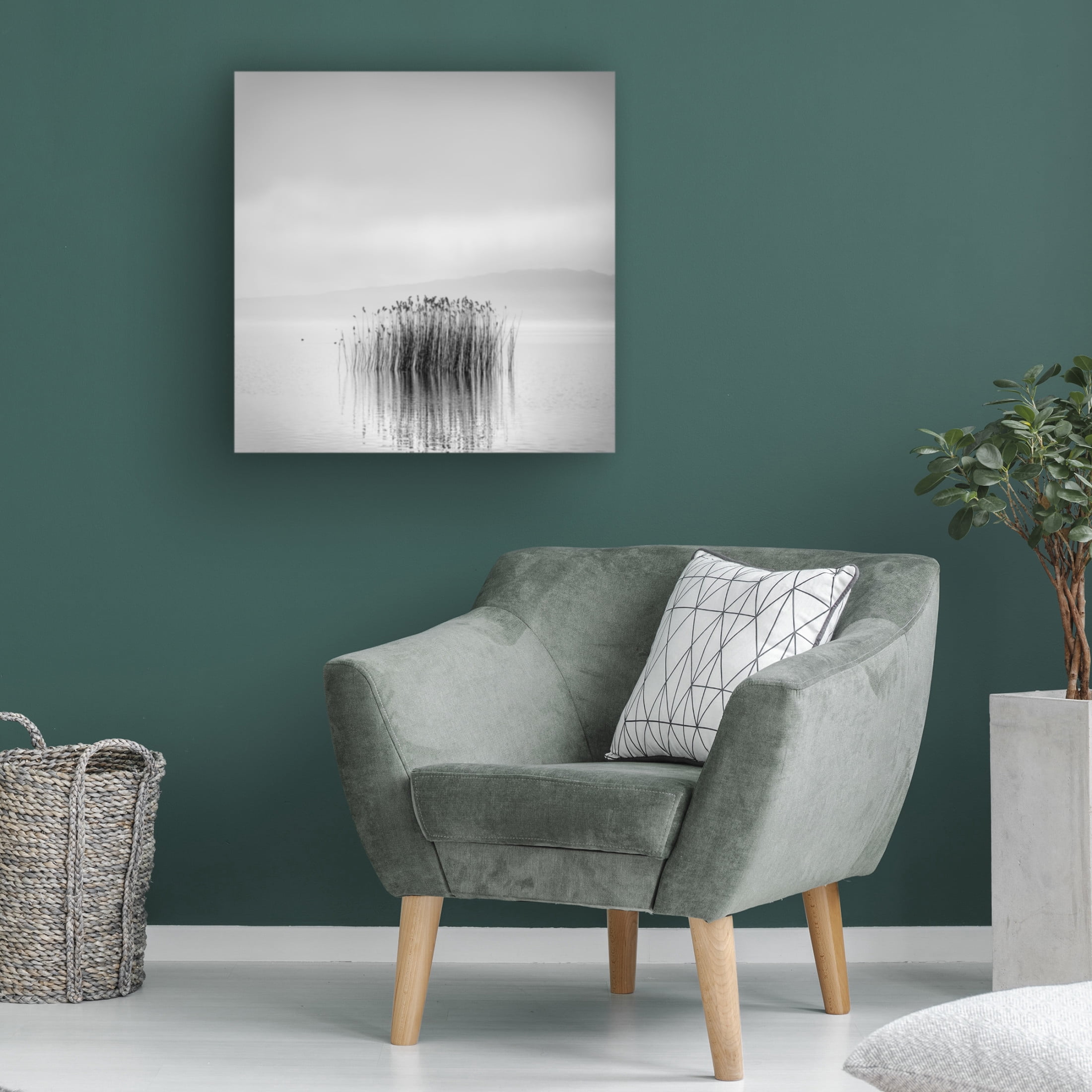 Canvas Wall Art - George Digalakis 'Morning Silence' Wall Art for Living Room, Bedroom, or Office Décor by Trademark Fine Art - 18 x 18 Inches
