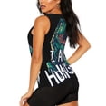 thumbnail image 3 of Fotbe Hungry Tyrannosaurus Blusas Sin Mangas para Mujer – Estilo Casual, Corte Suelto, Slim-Fit, Cuello Redondo Deportivo, Tops de Verano para Gimnasio y Yoga-Medium, 3 of 7