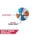 thumbnail image 2 of Basketball, Indoor & Outdoor 3-pk, Orange White and Blue Color 7-inch Diameter Rubber Ball, Size 3 , Perfect for Arcade Games by Hall of Games, 2 of 5