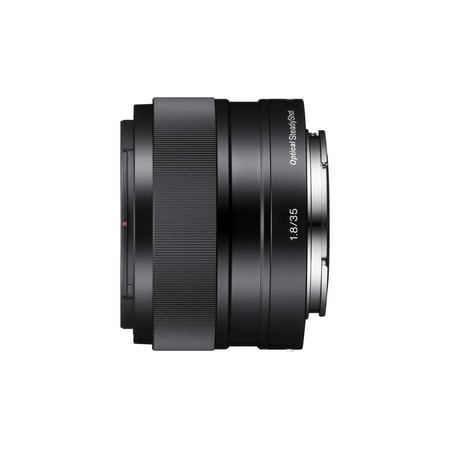 Sony - 35mm f/1.8 Prime Lens for Most NEX E-Mount Cameras - Black