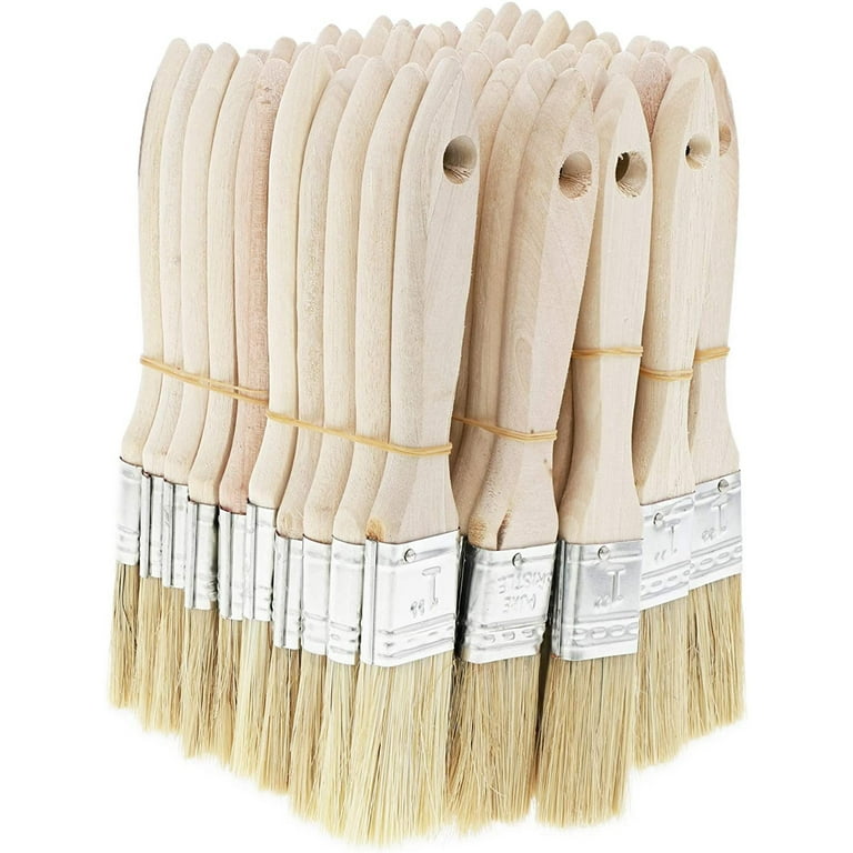 50-Pack Chip Brushes for Painting, Gesso, Varnishes, Glue, Wood