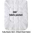 thumbnail image 4 of Mattress Topper Queen Pillow Top Extra Thick Mattress Pad with 8-21 Inch Deep Pocket, 900GSM Soft Breathable & Plush Down Alternative Overfilled Mattress Cover Protector, 60 x 80 Inch, 4 of 7