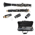 thumbnail image 2 of Beginner Clarinet, Engineering Plastic Tube Body 17 Key Comfortable Grip Flat Clarinet  For Performance, 2 of 8
