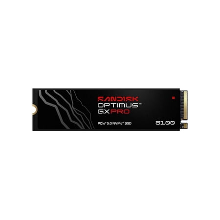 SanDisk Optimus GX PRO 8100 SDSP82400TAN-000E0 4 TB Solid State Drive - M.2 2280 Internal - PCI Express NVMe (PCI Express 5.0 x4) - Write Intensive - Gaming PC, Workstation Device Supported - 2400 ...