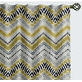 thumbnail image 2 of Vargottam Cotton Rod Pocket/Back Tab Curtains - 96" Floor-Length Drapes for Long Doors or Large Windows - Light Filtering, 3-in-1 Header - Set of 2, 52"x96" - Wavy Stripe Design (White), 2 of 8