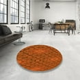 thumbnail image 4 of Ahgly Company Machine Washable Indoor Rectangle Transitional Orange Red Orange Area Rugs, 5' x 7', 4 of 7