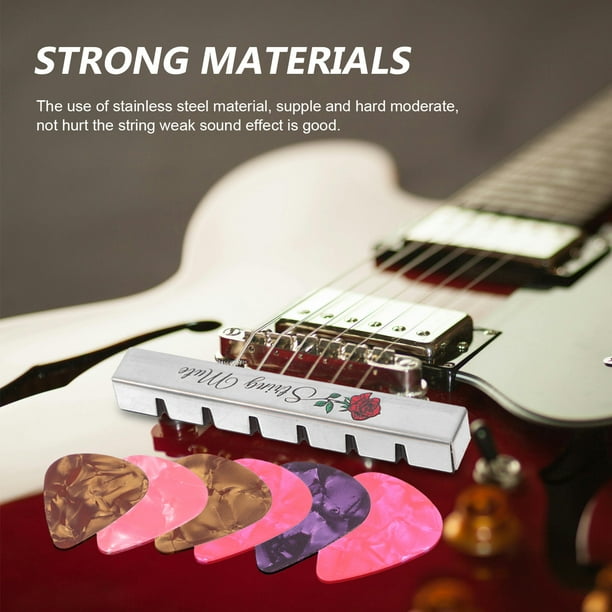 IDEANATEGRATE 1Jgo Accesorio Para Guitarra Muta Cuerdas Plateado Con Material Resistente Y Moderno