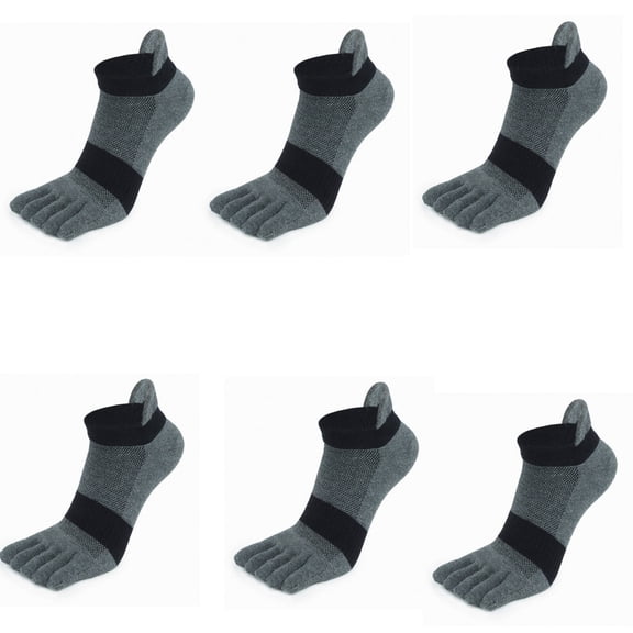 FLORNIX Five Finger Socks,Odor-Control Ankle Socks,Breathable Cotton Socks,Reinforced Five Finger Socks for Better Fit