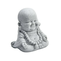 1/3PCS Resin Fat Smiling Buddha Garden Ornament Sandstone Effect Outdoor Indoor Statue Decor 8*7.8*5.2cm Decoration C Smile Home