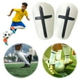 ShYlai 1 Pair Soccer Miniature Shin Guard Shock Absorbing Cross