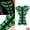 Green, variant on Fishbone Pattern Motorcycle Tank Protection Decal, 3D Self-Adhesive Rubber Fuel Tank Pad, Waterproof Anti-Scratch Protector, Universal Decor Accessory for Majority Motorcycles, Black