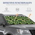 thumbnail image 3 of Kdxio Soccer1 Print 2-Piece Sun Shade Front Windshield - Foldable Car Front Window Sunshades For Most Sedans Suv Truck, 3 of 6