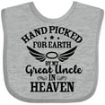 thumbnail image 3 of Inktastic Handpicked for Earth by My Great Uncle in Heaven Boys or Girls Baby Bib, 3 of 4