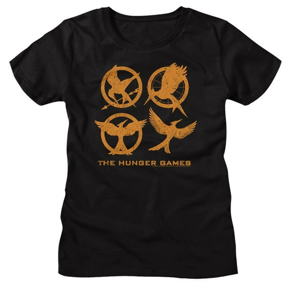 Hunger Games Emblems Black Women's T-Shirt