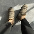 thumbnail image 5 of Zizor Men's Comfy Caterpillar Slippers Indoor Outdoor House Shoes, Warm Soft Knit Upper Fuzzy Fleece Lined Memory Foam Sole with Hard Bottom, 5 of 5