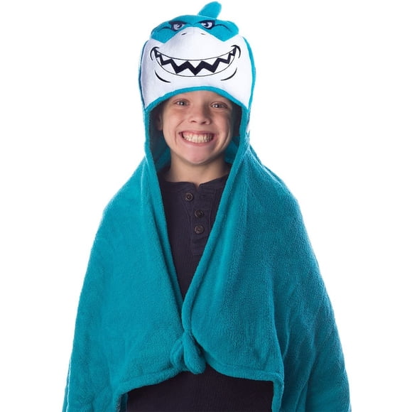 Manta Comfy Critters Famosa Tiburón Detalles Bordados