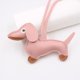 thumbnail image 1 of Colgante de Cuero con Forma de Salchicha de Perro para Bolso, Funda de Teléfono, Llavero de Coche, 1 of 1