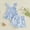 Blue, variant on ITSAME Toddler Baby Girls Outfit 2-Piece, Ruffled Tank Top and Shorts Floral Print Summer Fashion Casual Set Green 12-18M