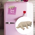 thumbnail image 3 of Imán creativo para nevera de perro, imanes de nevera, pegatina, decoración de juguete de cocina para notas, coche, aula, decoración de oficina Beige, 3 of 9