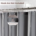 thumbnail image 6 of Yiannan Waterproof Fabric Shower Curtain Liner with 3 Magnets,Machine Washable，Mold Resitant,Extra Long72x84, 6 of 8