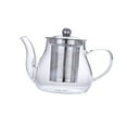 thumbnail image 3 of Rongfmy Transparent Glass Teapot W/ Removable Strainer Hand Blowing Heat Resistant High 400ml, 3 of 9