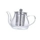 thumbnail image 3 of Tetera de vidrio transparente con infusor, tetera de vidrio de borosilicato alto, para estufa 400ml, 3 of 9