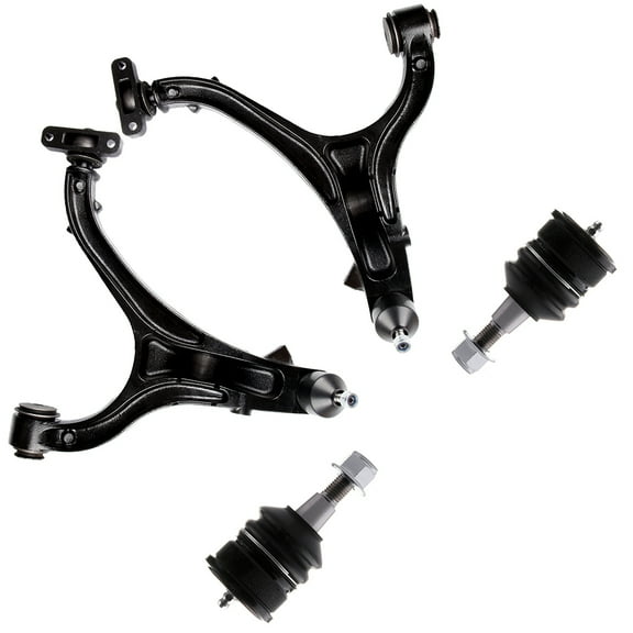 ECCPP Front Lower Control Arm And Ball Joint Front Upper Ball Joint Fit 2005-2010 for Jeep Commander Grand for Cherokee 4pcs K621375 K621374 K80604