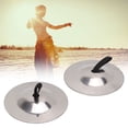 thumbnail image 4 of Finger Cymbals, Pure Copper Wear Resistan Good Polished Texture Dancing Finger Cymbals  For Gift For Party Silver, 4 of 8