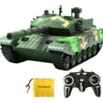 thumbnail image 2 of Large Remote Control Tank Big RC Tank Under 5 ! Yannianjz Military Toy Vehicle with Sound Lights forBoysKidsBattle Tank Electric Toy Great Gift forChildren, 2 of 8