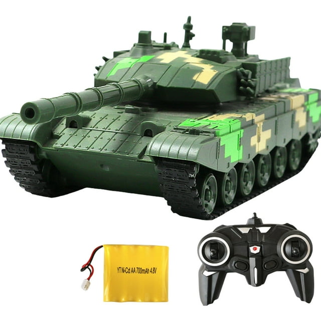 SIYTUAU Army Green Remote Control Tank Toy Electric Tracked Military Model Simulation Shooting Sound For Boys Requires 2 Aa Batteries 25 Min Playtime Gift Army Green B