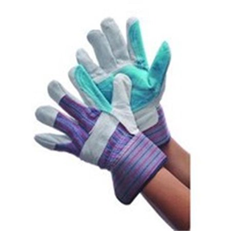

Major Gloves & Safety 30-3110A Leather Green Double Palm Premium Work Gloves - Pack of 6