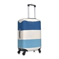 thumbnail image 4 of Multi-Size Suitcase Protective Cover Full Range Double Stitching Invisible Zipper For Travel Business Light Blue Stripe_1 Small, 4 of 8