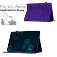 thumbnail image 6 of Case for Lenovo Tab M10 TB-X505/TB-X605F, PU Leather Kickstand Shockproof Flip Case with Card Slots Pencil Slot Auto Sleep/Wake Folio Flip Case Cover for Lenovo Tab M10 TB-X505/TB-X605F, Purple, 6 of 9