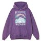 thumbnail image 4 of Sudadera con capucha retro desgastada con diseño de olas del mar y sol para hombre, moda de otoño, 100 % algodón, ropa holgada de gran tamaño, 4 of 5