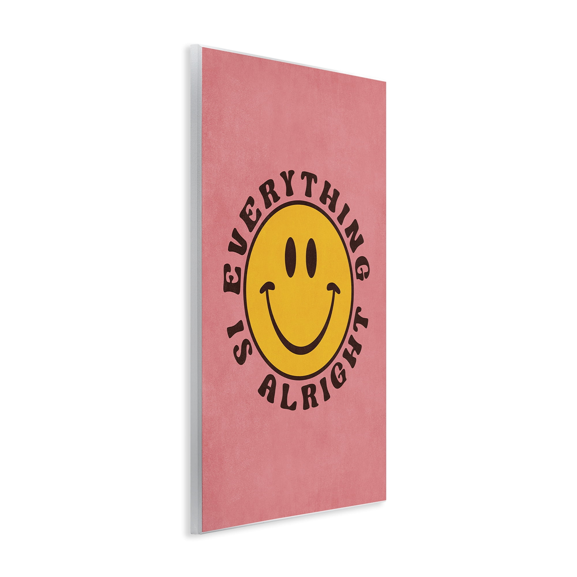 Stupell Industries Retro Everything Is Alright Text & Numbers Painting Unframed Art Print Wall Art, 13 x 19