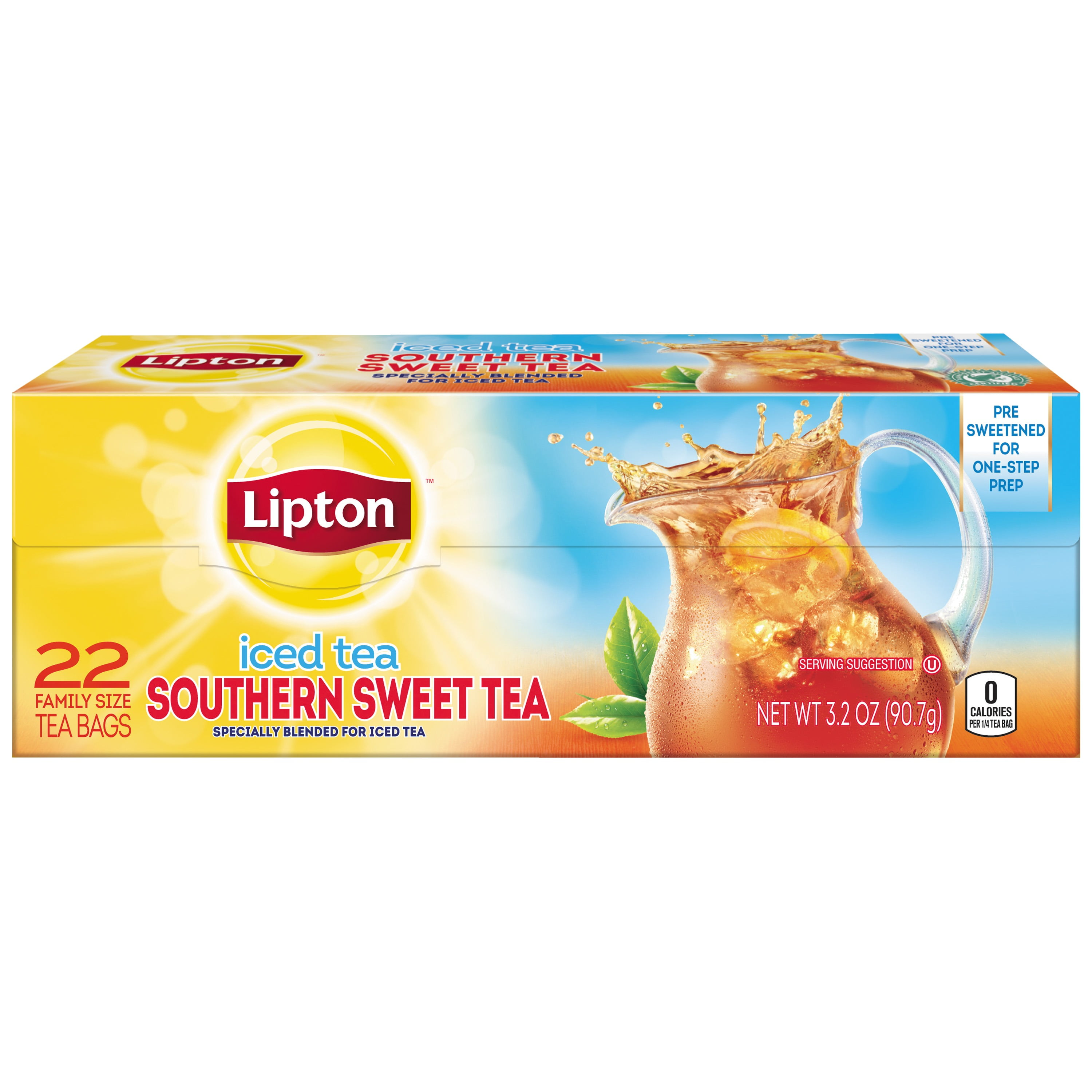 4 Bo Lipton Family Tea Bags Southern Sweet 22 Ct