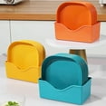 thumbnail image 4 of 12Pcs Spit Bone Dish with Storage Holder Japanese Style Food Grade Plastic Square Solid Color Utensil Multi-functional Table Snake Fruit Plate Tray Kitchen Supplies, 4 of 6