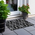 thumbnail image 6 of Addison Rugs Chantille Indoor/Outdoor Transitional Waves Black Washable Rectangle Rug, 1'8" x 2'6", 6 of 6