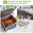 thumbnail image 4 of Gray Plush Cat Lounger: Ultra-Soft, Washable Pet Bed for Calming Cat Rest, 4 of 6