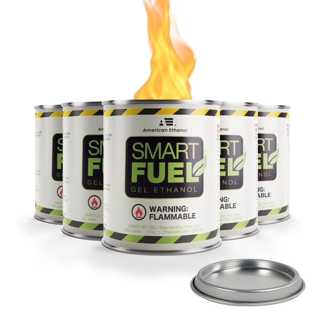 Smart Fuel Canettes de Carburant au Gel de Bioéthanol – Combustion Propre Bio Ethanol pour Foyer Intérieur et Extérieur, Foyers et Caractéristiques de Feu de Table �