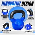 thumbnail image 2 of Yes4All Kettlebell Sets Vinyl Coated, Weights Set Great Kettlebells Combo for Full Body Workout and Strength Training Exercise Gym Equipment Blue, 15 25 lbs, 2 of 6
