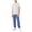 White, variant on Girls and Boys 2 Piece Outfit Sets Solid Color Round Neck Short Sleeve T Shirt and Jogger Pants Set Casual Active Outfit Soft Comfortable Loungewear for Daily Outdoor Wear 3-16 Years