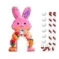 thumbnail image 3 of karymi Easter Bunny Mini Golf Game Set Portable Indoor Family Activity with Course Clubs Balls for Childrens Party Skill Development Holiday Entertainment Womens Gifts Bedroom Decor, 3 of 6