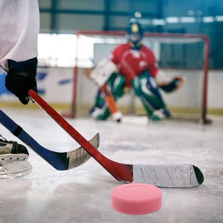 QIFULL Pink Hockey Pucks 2Pcs For Outdoor Use
