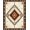 Brown Cream Orange, Pattern 3, variant on ODIKA Spotted Abstract Inspired Salt Speckled Southwestern Motifs Farmhouse for Bedroom, Nursery, RV, Pet Friendly & Kids Safe Bedside
